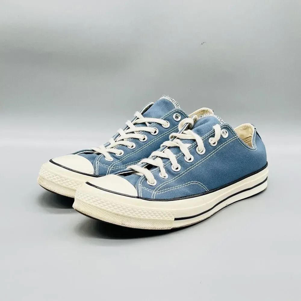 Converse Shoes Mens 10 Blue Canvas Chuck Taylor All Star Sneakers Comfort Casual - Picture 3 of 10
